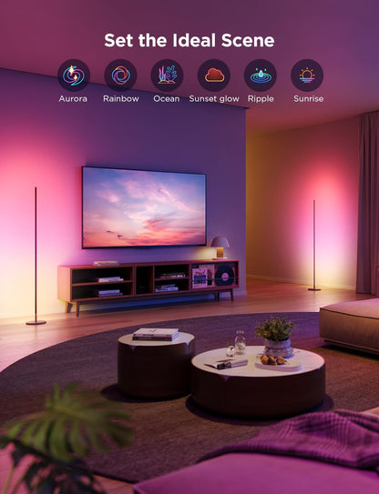 Lámparas de pie Govee H6076A, Inteligentes con control de voz, Alexa.