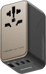 Adaptador de corriente, universal, 120V, 170 W, 2 USB-C 2 USB-A.