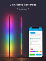 Lámpara de pie básica, Govee RGBICW, funciona con Alexa (DETALLE).