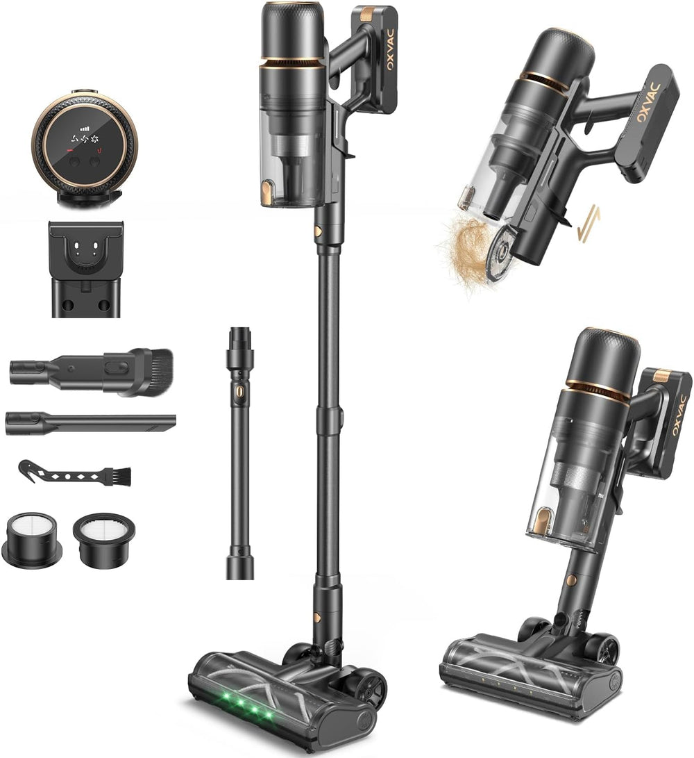 Aspiradora inalámbrica Oxvac R7F, Recargable, con succión potente 600W