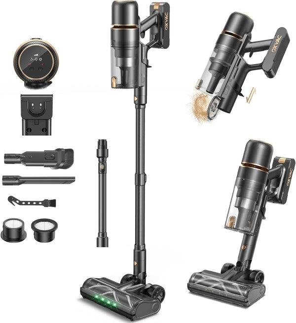 Aspiradora inalámbrica Oxvac R7F, Recargable, con succión potente 600W