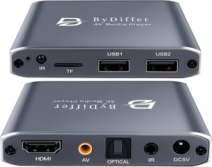 Reproductor multimedia digital 4K HD By Differ