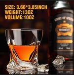 Vasos de whisky Kitnats, Old Fashioned de 10 oZ, set de 4.