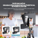 Teleprompter portátil para teléfono Lens Go TC7-S, control remoto