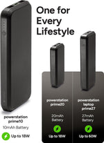Batería externa portátil de 10 000 mAh, Mophie prime 10 (USADA)