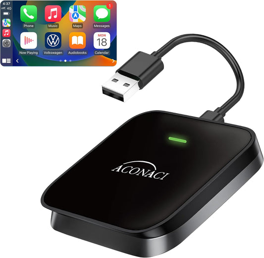 ACONACI Adaptador inalámbrico CarPlay 5.0, Coches carplay.