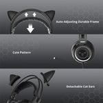 Auriculares stereo p/ juegos, con micrófono, desmontables, SOMIC.