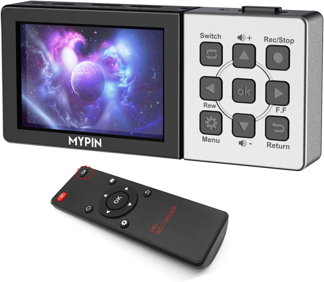 MYPIN Dispositivo de captura de video LCD HD, sin control (USADO)