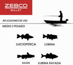 Carrete Pesca Zebco Bullet MG Spincast 30 Magnesio Ultraligero