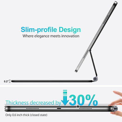 Funda con teclado JILBEALG comp iPad Air 13" M3 2025  M2 2024