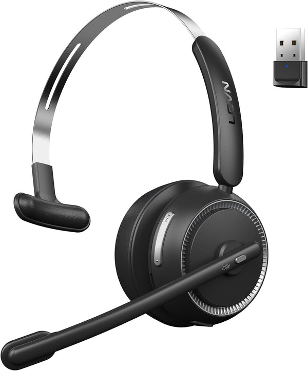 LEVN - Auriculares inalámbricos con micrófono para PC,CT002.