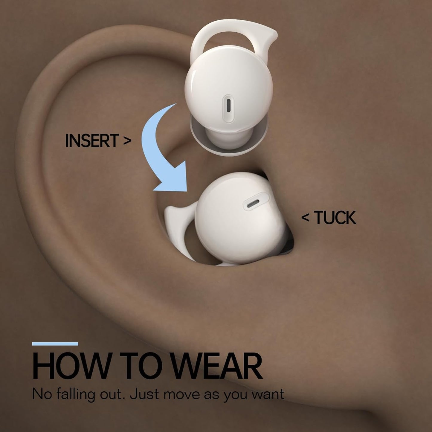 Hulaed - Auriculares invisibles para dormir.