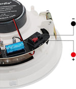 Altavoces empotrables para techo o pared, Herdio HSC-628, de 6.5".