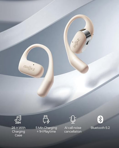 Audífonos Bluetooth Shokz OpenFit Inalámbricos Negro
