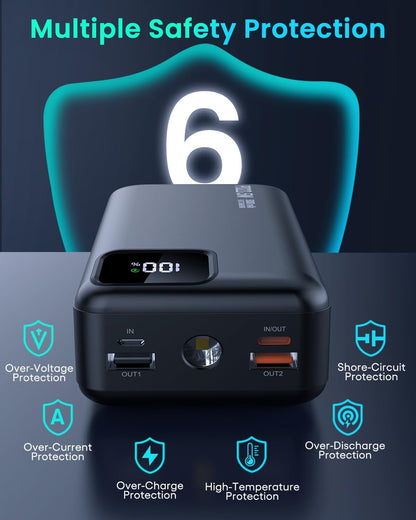 Cargador portátil BIUMVP de 50 000 mAh (USADO)
