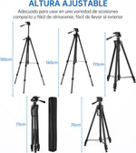 Trípode Profesional Multifunción  Soporte Ajustable  70-180cm
