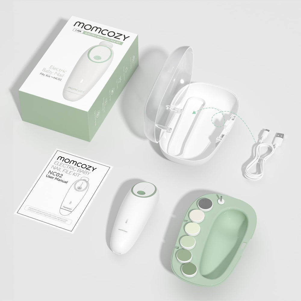 Recortadora de uñas eléctrica, recargable, MOMCOZY.