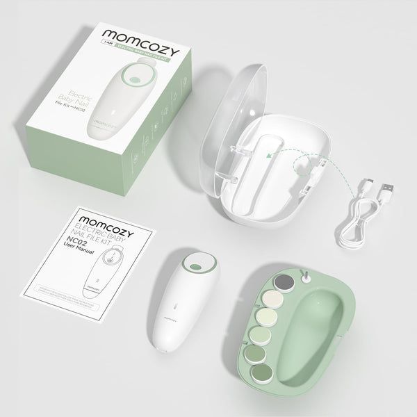 Recortadora de uñas eléctrica, recargable, MOMCOZY.
