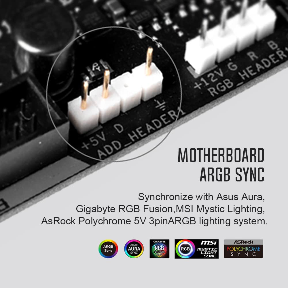 ID-COOLING SE-214-XT ARGB Enfriador de CPU 4 Heatpipes Enfriador de aire ARGB