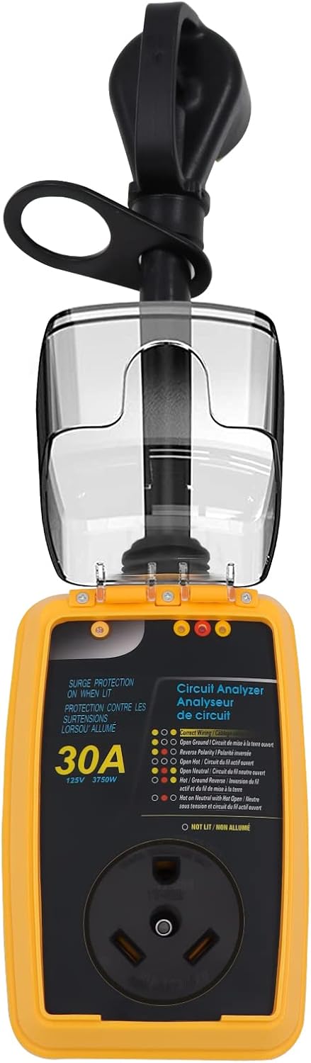 Protector contra sobretensiones para RV de 30 A, cub. impermeable.