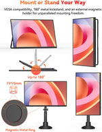 Monitor portátil inalámbrico Hotyeah 15.6", 1080P USB-C / HDMI