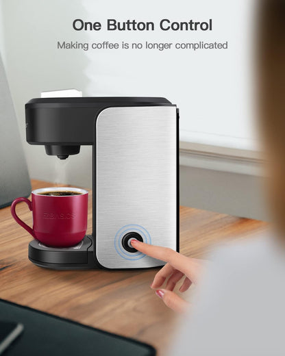 Cafetera de una sola porción Cafetera Café molido 4 a 10 oz. EZBASICS