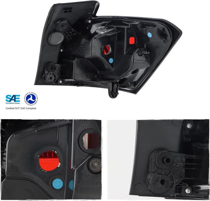 Luz Trasera, Roja y Transparente, Chevy Equinox 2022-2024.