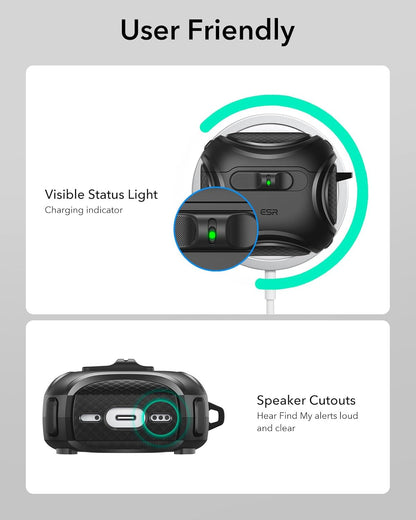 Funda para AirPods, ESR, HaloLock, MagSafe, a Prueba de caídas.