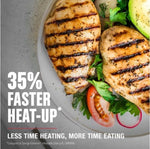 Parrilla y prensa para paninis George Foreman, 4 porciones placas extraíbles.