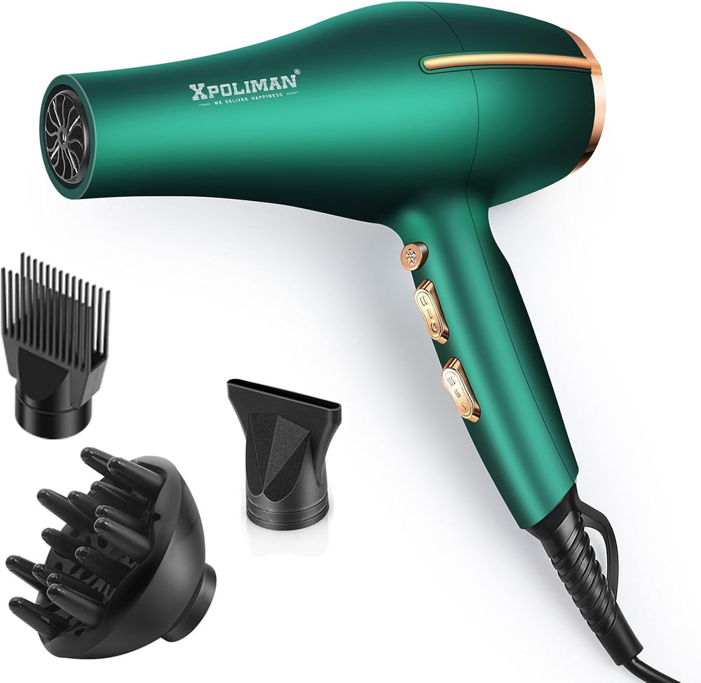 Secador de pelo Pro Ionic Salon Xpoliman, secado rápido 2000 v