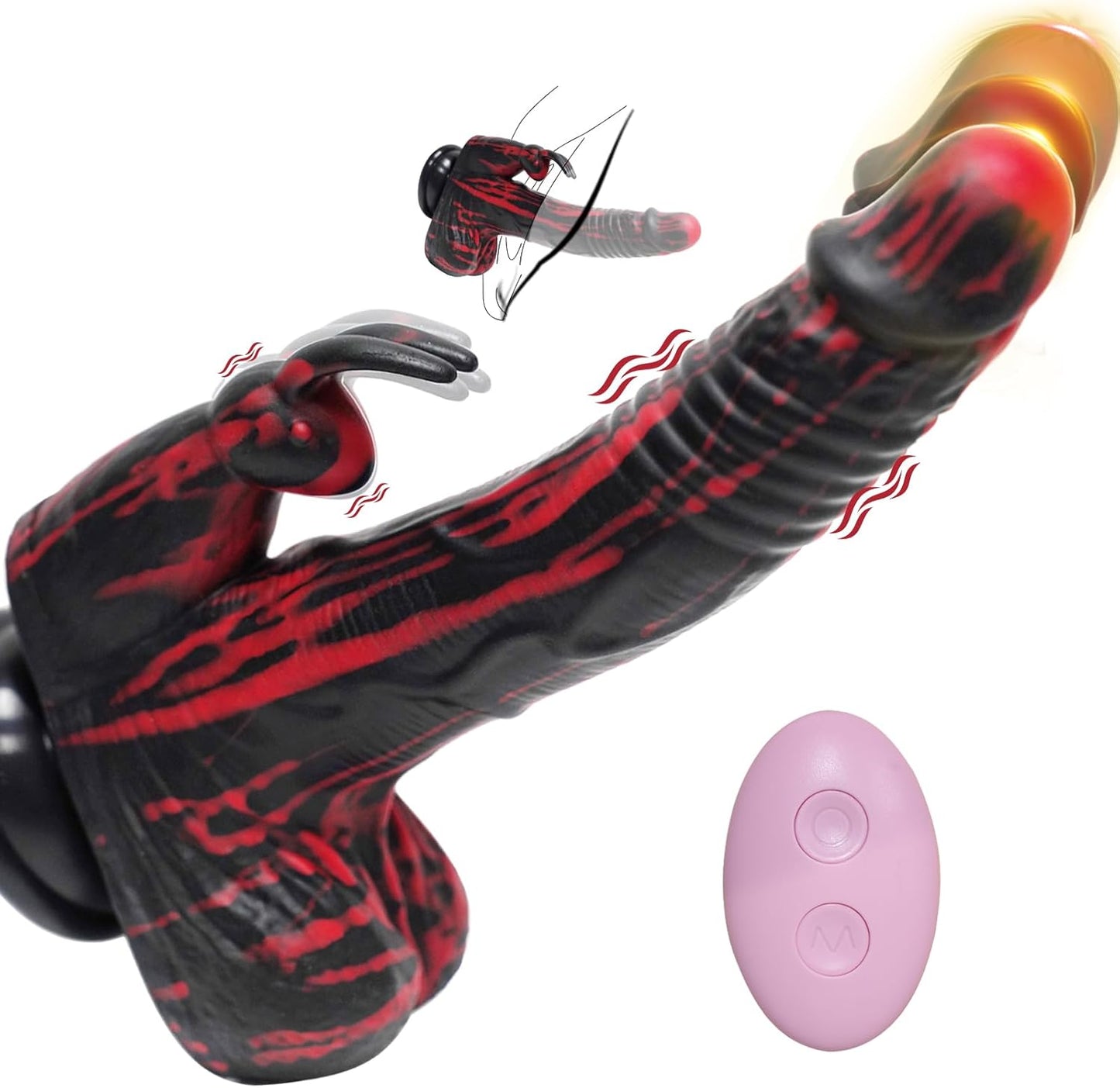 Consolador de empuje, juguete sexual, Vibrador, De conejo.