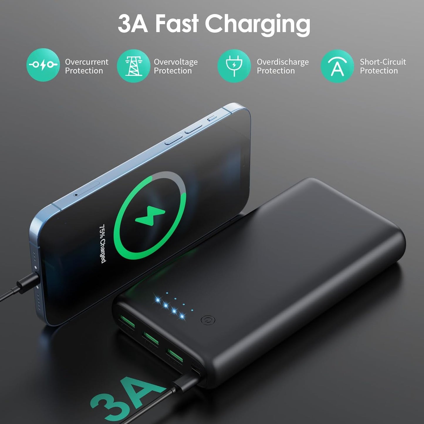 Cargador portátil de 33800 mAh alta velocidad (USADO)