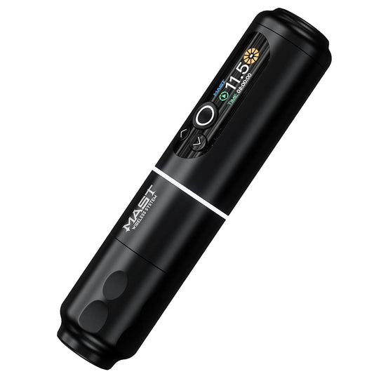 Pluma de tatuaje inalámbrica, Mast Archer2, Negro (USADO).