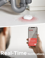 X-Sense Detector de fugas de agua, alarma inteligente, sensor agua.