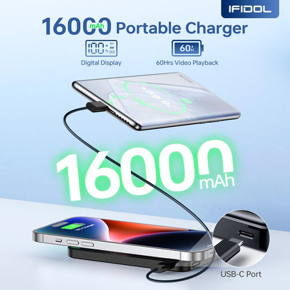 Cargador portátil W12 inalámbrico para Magsafe