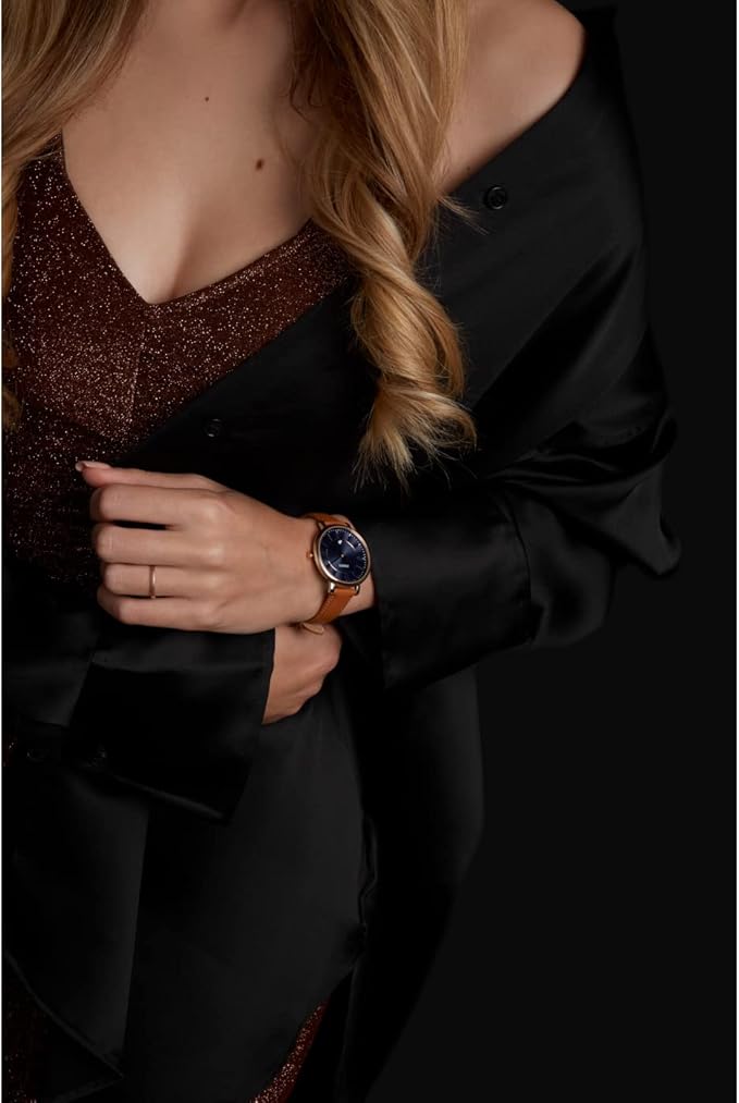 Fossil Jacqueline, Reloj para mujer con correa de piel, analógico.