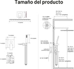 Cabezal de ducha Iuerasd de 10" y acabado en níquel cepillado (DETALLE)