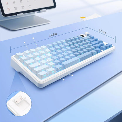 Rii RK805 Teclado Mecánico RGB TFT Bluetooth 2.4G