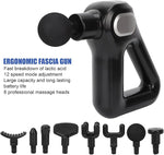 Pistola de masaje muscular DENX DX1716 alta potencia 8 cabezales