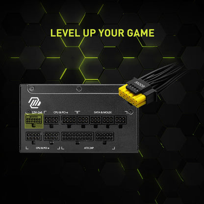 Fuente Poder MSI MAG A1000GL PCIE5 1000W 80 Plus Gold