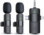 Micrófonos inalámbricos 3 en 1 para iPhone Android (USADO)
