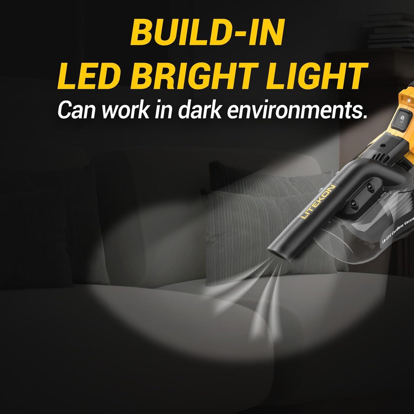 Aspiradora inalámbrica compatible con bat. max. 20V (sin batería).