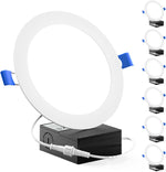 Luces LED Empotrables 6in 14W 6000K 850lm Paquete 6 Sunco