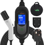 Cargador EV de nivel 2, TopAutoGear, 50A-240V, enchufe NEMA 14-50
