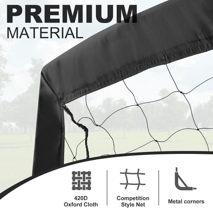 Portería de fútbol soccer portátil de metal BOHEN, USADO 12 X 6FT
