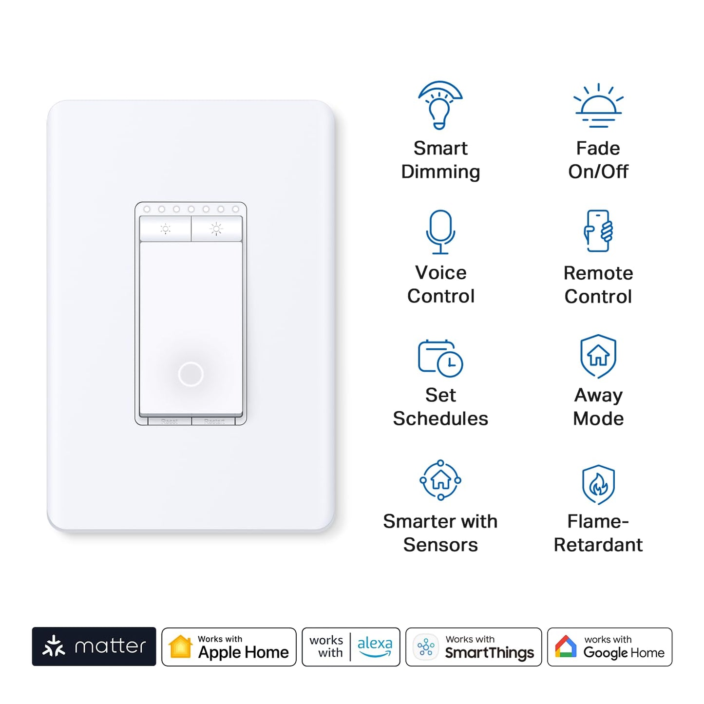 TP-Link Matter Smart Dimmer Switch: Control de voz con Siri.