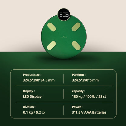 Báscula inteligente para peso corporal pesaje de grasa corporal