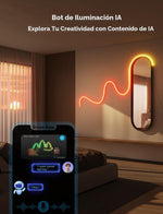 Cuerda de luces de neón Govee H61D6 RGBIC de 32.8", Alexa, Google.