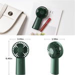 Ventilador Portátil JISULIFE Recargable 3 Velocidades