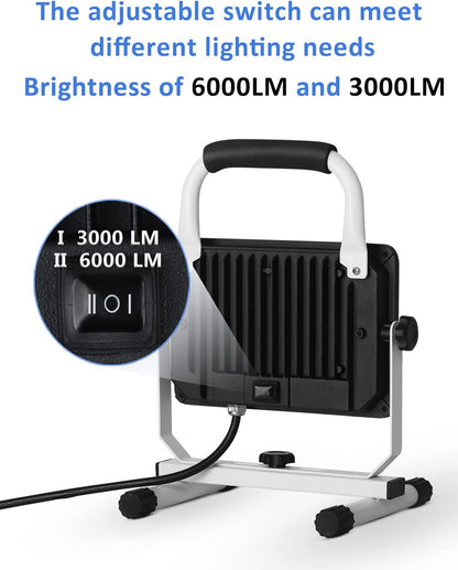 Lámpara Trabajo LED UFOND 6000LM 60W Impermeable